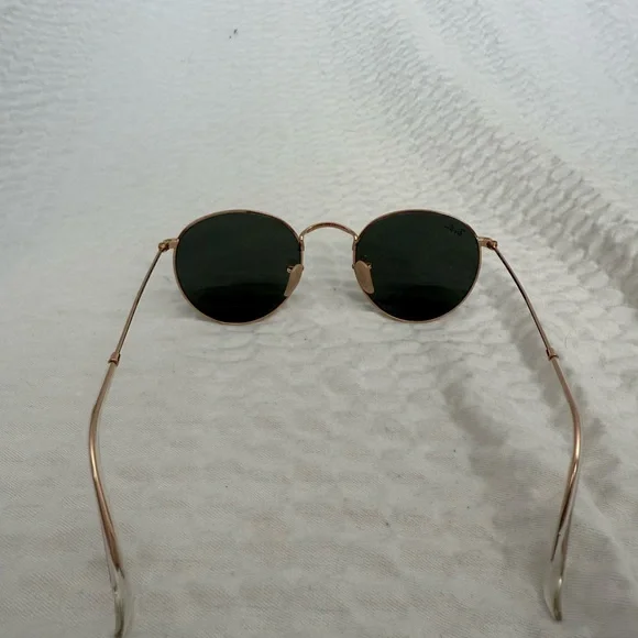 Ray-Ban Gold Frame Round Sunglasses - Picture 4 of 7